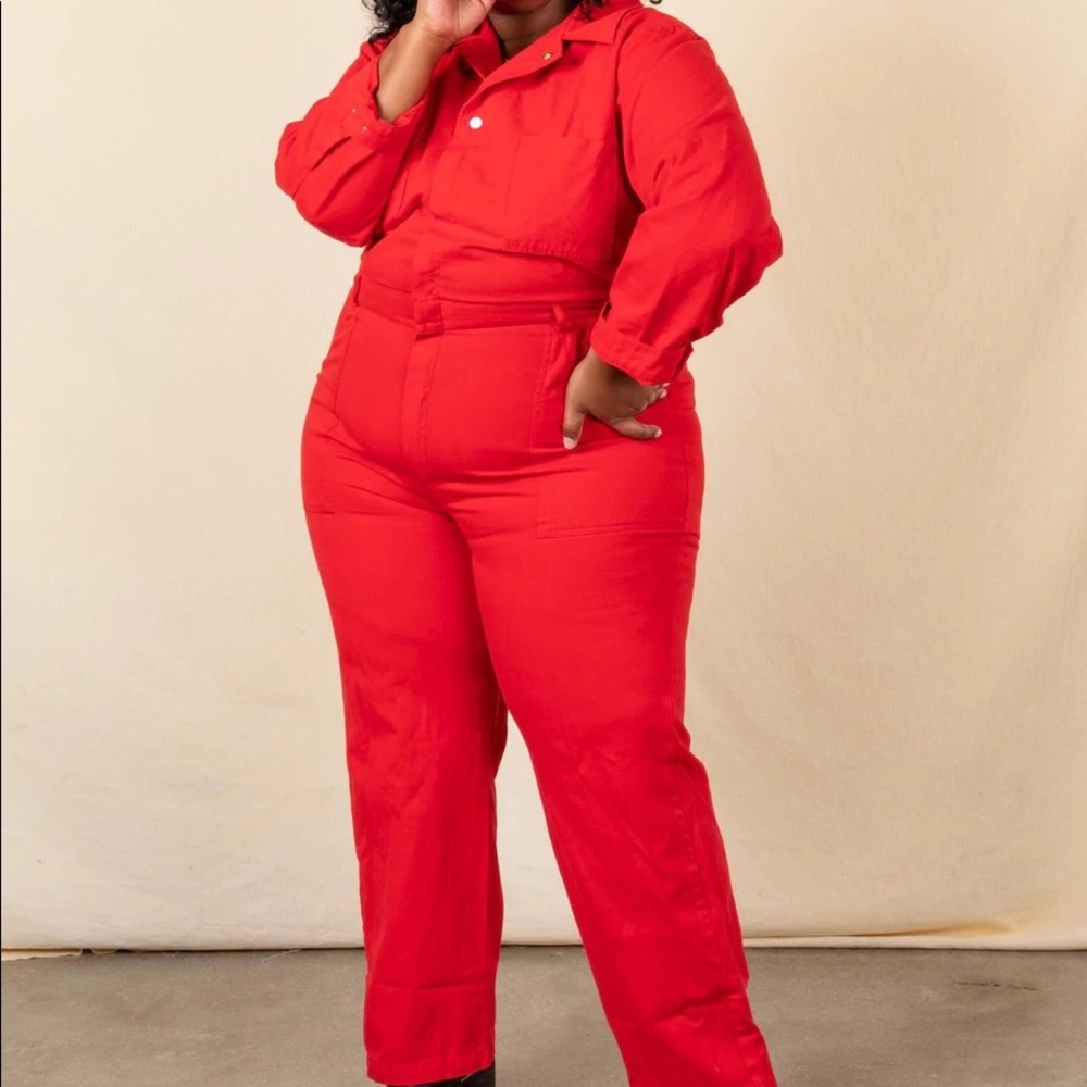 Big Bud Press Everyday Jumpsuit in Mustang Red, 2XL